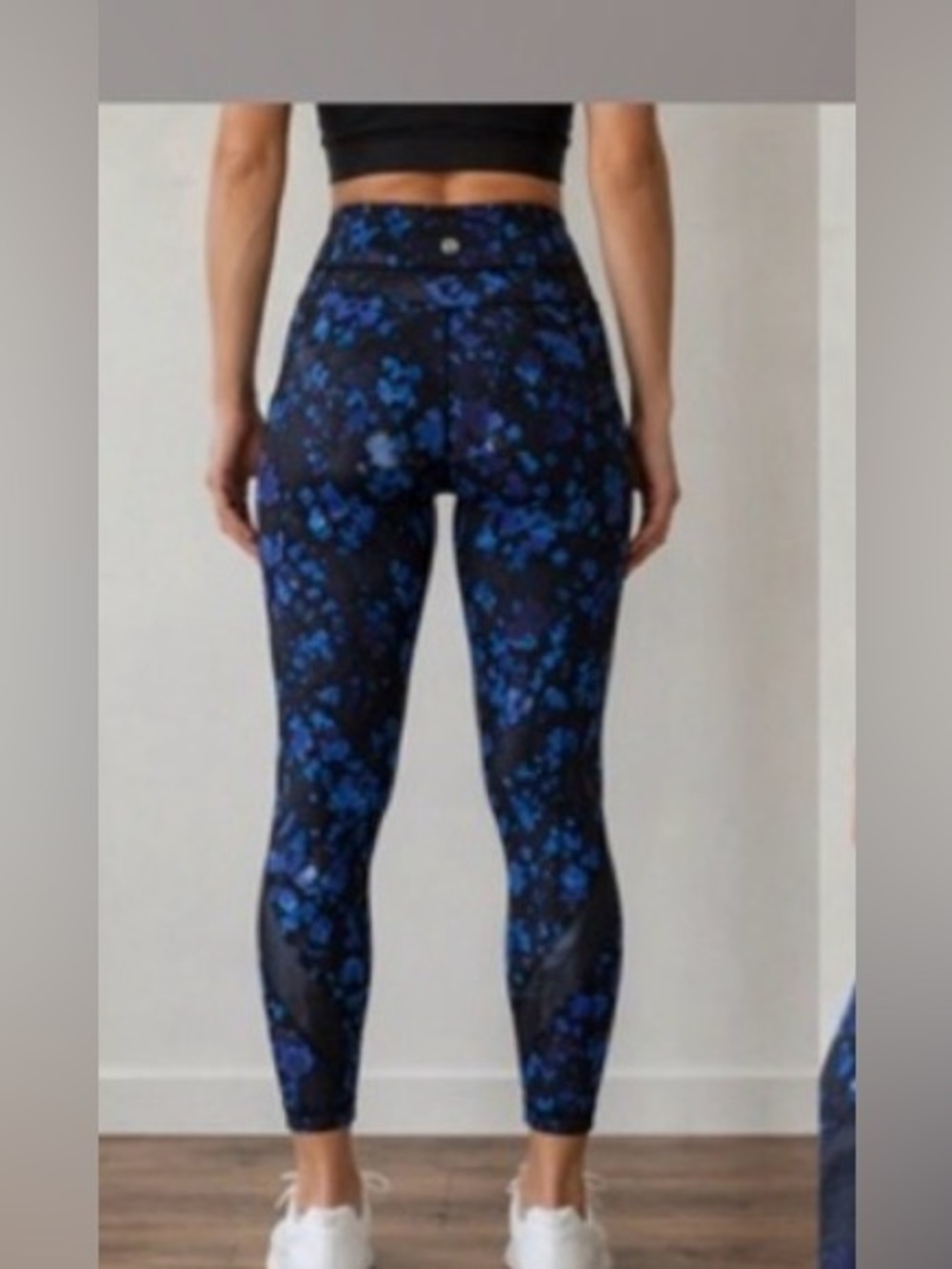 Lululemon Fast and Free High Rise Tight Blue Camo Print 5 Pocket Sz 6 - Picture 7 of 15
